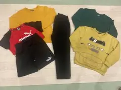 子供服130サイズ カットソー、トレーナー、半袖短パン上下、パンツの6枚セット