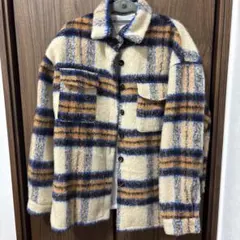 チェック柄フランネルジャケット