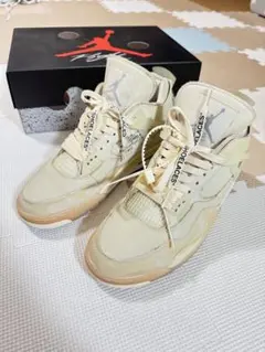 【値下げ】Offwhite×NIKE AirJordan4 SP 28cm