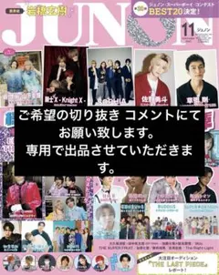 JUNON 11月号 切り抜き