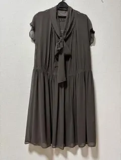 リフレクト⭐︎ブラウン半袖ワンピース　美品