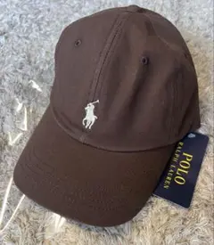 【新品】ポロ ラルフ・ローレン ブラウンキャップ　レア 国内正規品 LEEマルシェでお買い物】POLO RALPH LAUREN 刺繡キャップ | LEE