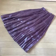 ROSEBUD シャイニープリーツスカート　フリーサイズ　パープル
