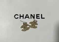 ヴィンテージボタン シャネル ピアス パール
