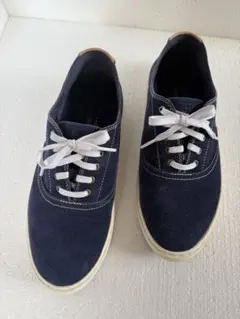 コール・ハーン　デッキシューズ　マリンブルー　ヌバック