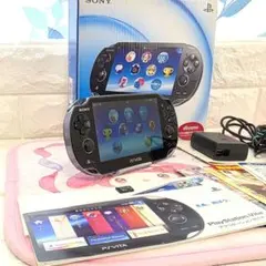 754【完品】PS Vita PCH-1100 本体ブラック 箱付き 冊子アリ