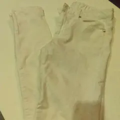 GU スキニーパンツ、白、Mサイズ