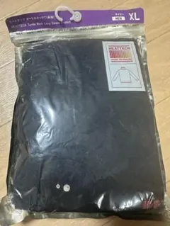 HEATTECH タートルネック長袖Tシャツ XL 黒
