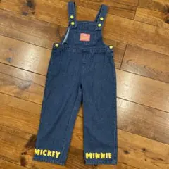 リトシー　デニムオーバーオール　ディズニー　ミッキーマウス　ミニーマウス　120