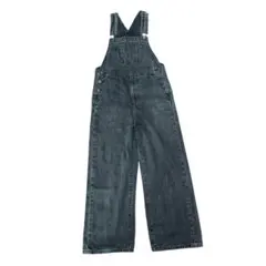 GU ブラック　オーバーオール　Sサイズ