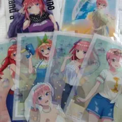 新品未開封五等分の花嫁きゃらっとくじ、くじコレクリアポスターセット