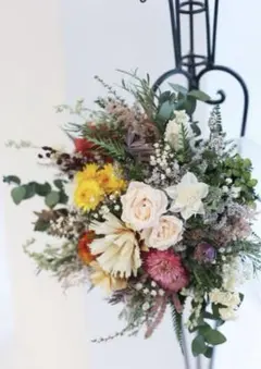 ドライフラワーブーケ（ブートニア付き）