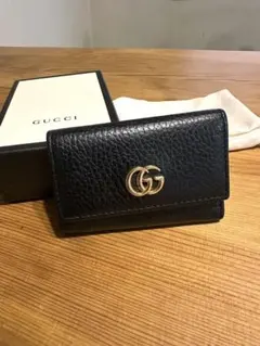 GUCCI 6連キーケース　マーモント　ブラック