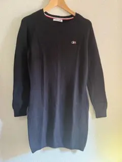 LACOSTE ネイビー ニットワンピース 38