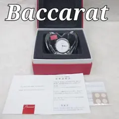 ✨美品✨Baccarat バカラ ハート HEART 置き時計 新品電池 稼働品