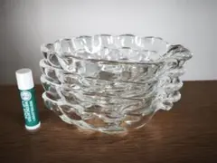 ガラス小皿 4個セット ぶどうデザイン