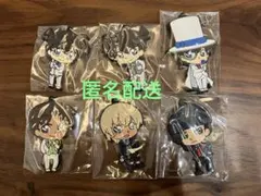 名探偵コナン　セガ　ラッキーくじ　黒と白　ラバーマスコット　6個セット