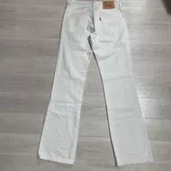 リーバイス ホワイト ブーツカットデニム フレア