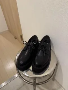 あしながおじさん レースアップシューズ ブラック L