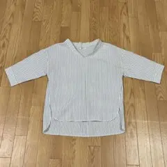 ストライプ 七分袖シャツ スーツ