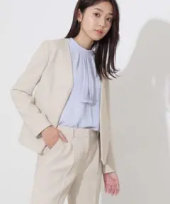 新品！NATURALBEAUTYBASIC★ノーカラージャケット