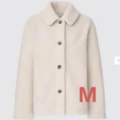 UNIQLO ボアフリースステンカラーショートコートM