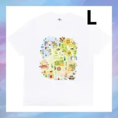 USJ マリオ　スーパーニンテンドーワールド5周年 Tシャツ　ホワイト　L