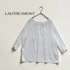 ロートレアモン LUTREAMONT 白ブラウス ７分袖 Мサイズ