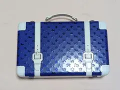 ネイビー☆トランク缶☆馬柄☆KALDI