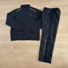 830 TIGORA ブラックトレーニングウエアー上下セット