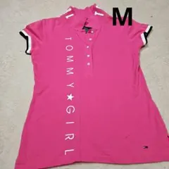 Tommy Girl ピンク ポロシャツ 半袖 オシャレ
