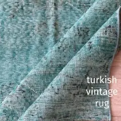 超大判150×260オーバーダイ　グレー　ブラック　トルコヴィンテージラグ トルコヴィンテージラグ 207×104 グレー ブラック チョコ