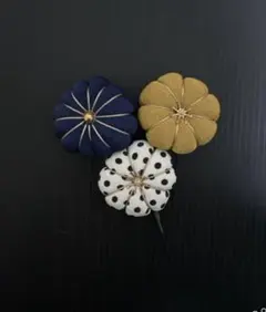 お花髪飾り 3点セット ハンドメイド