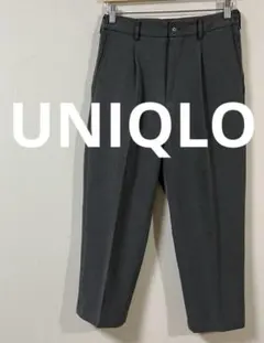 ユニクロ　UNIQLO タックワイドパンツ　メンズ　Sサイズ　ブラック　美品