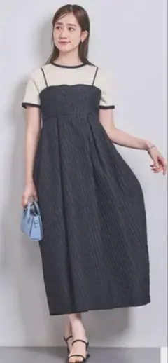 ユナイテッドアローズ　エアリージャガードコクーンワンピース