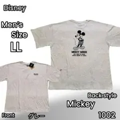 ○新品 LL Disney MICKEY グラフィック半袖Tシャツ灰02のサムネイル