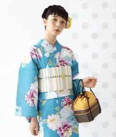ふりふ セオα セオアルファ 洗える浴衣 ポリエステル100% 完売品 検