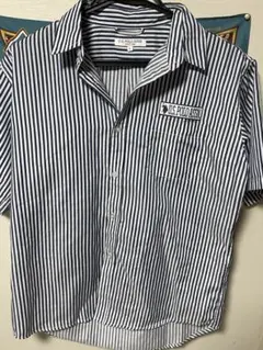 U.S. POLO ASSN. ストライプ半袖シャツ L