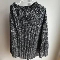 GU レオパード柄 プリーツスカート