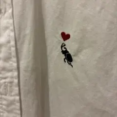 Bohemians 長袖シャツ カブトムシ刺繍 ホワイトのサムネイル
