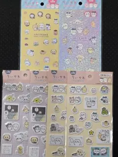 ちいかわ ぷくっとシール　キラキラシール　ハチワレ　うさぎ　モモンガ