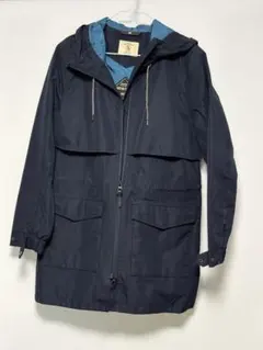 AIGLE フード付きネイビー マウンテンパーカー