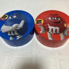 M&M'S 缶ケース 2個セット レッド ブルー