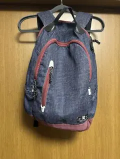DC ダークブルー ワインレッド バックパック