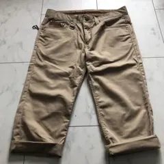 EDWIN XVS ベージュ ロールアップ ショートパンツ