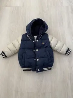 GAP ネイビーアイボリー フード付きジャケット