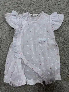 CROISSANCE BEBE 花柄ロンパース 80
