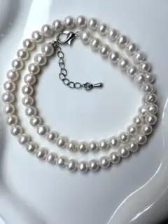 【G060】【天然石】 淡水パール　ネックレス