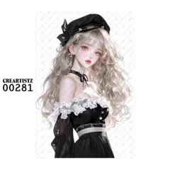 00281 ガール ペーパー/ステッカー 4枚 CREARTISTZ