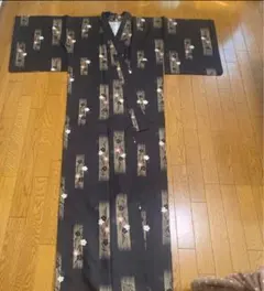 美品　未使用　洗える着物　小紋のサムネイル
